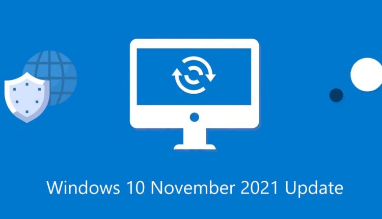 Atualização do Windows 10 de novembro de 2021
