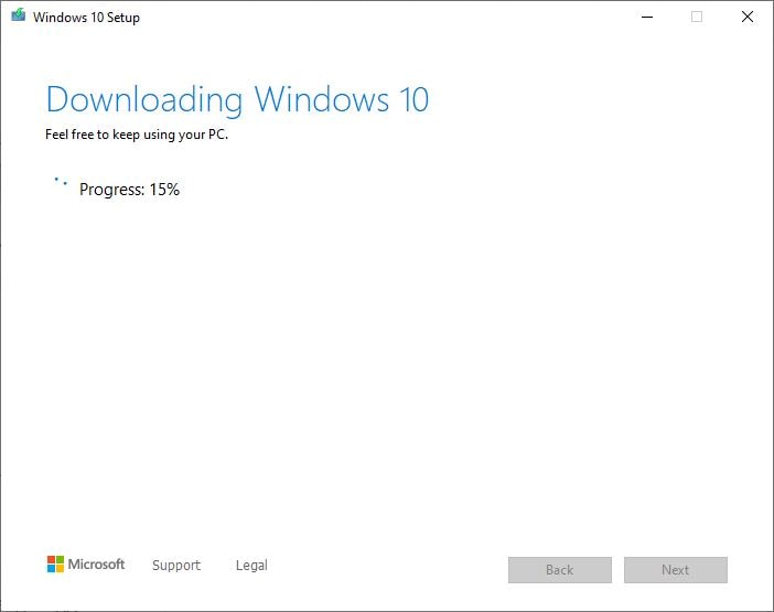 Baixando o Windows 10