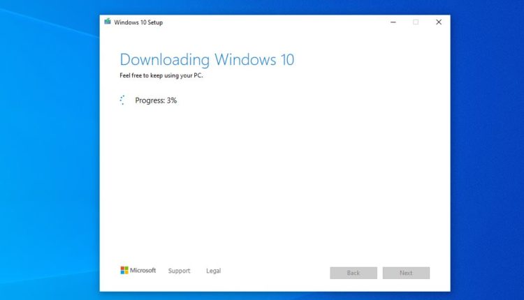 Windows10ISOイメージをダウンロードする