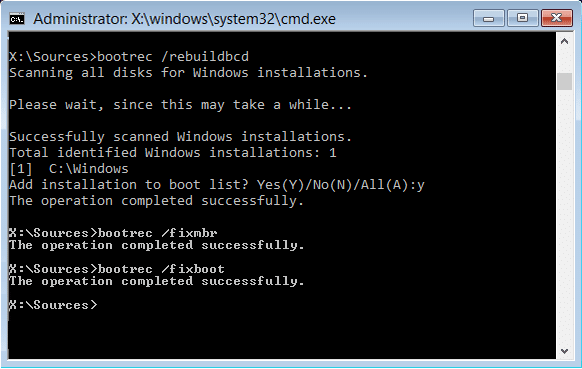 Исправить ошибку «Нет загрузочного устройства» в Windows 10