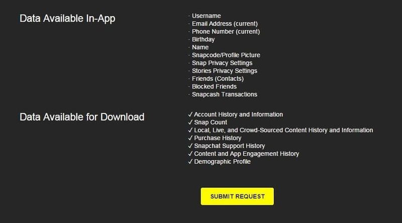 Snapchatマイデータをダウンロード| Snapchatで削除されたスナップまたは古いスナップを表示する方法