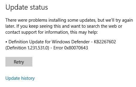 Konpondu Windows Update Error 0x80246002