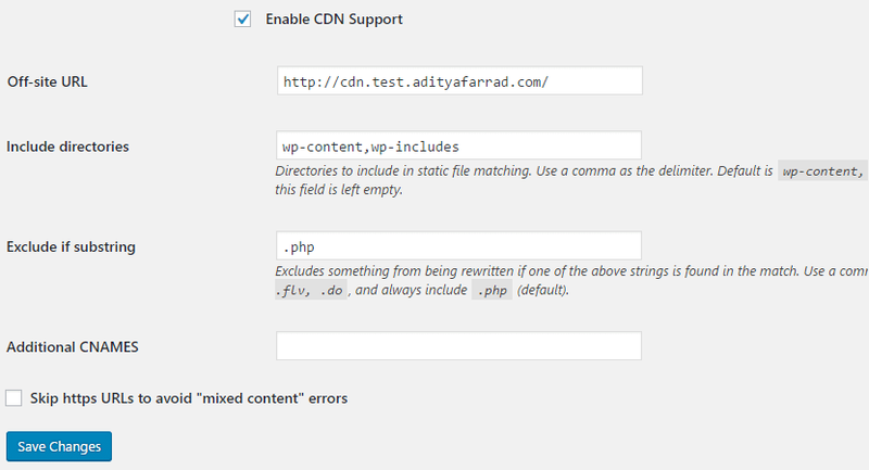Ativar o suporte a CDN WP super cache plugin wordpress
