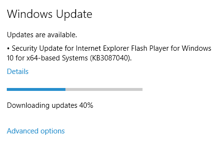 Corrigir o código de erro de falha de atualização do Windows 10 0x80004005