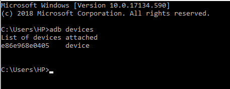 Agora o ADB pode ser acessado de qualquer prompt de comando | Instale o ADB no Windows 10