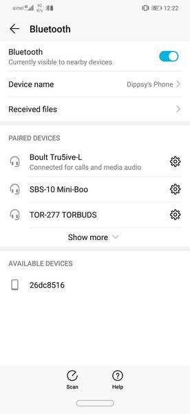 Zoznam spárovaných zariadení, nájdite profil Bluetooth | Opravte zlyhania systému Android Auto