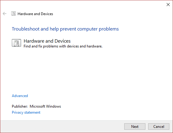 Pokrenite Microsoftov alat Fix it