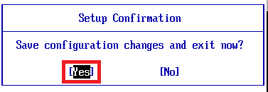 Bewarje konfiguraasjewizigingen en gean no BIOS út