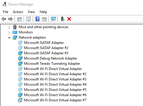 Cos'è l'Adapter Miniport WiFi Virtual Microsoft è Cumu Attivà?