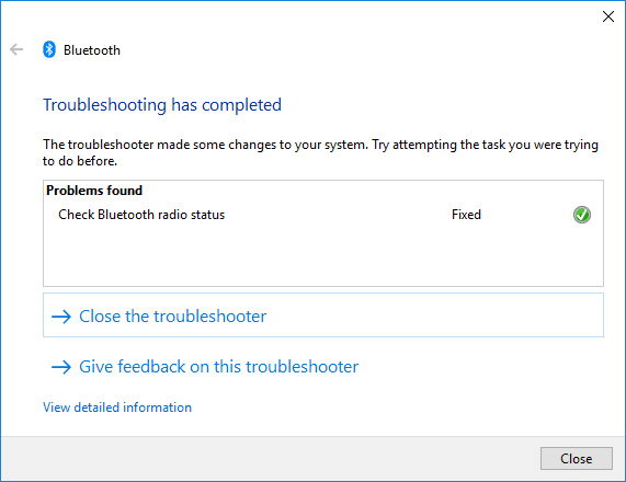 Fixar el Bluetooth no s'activarà a Windows 10