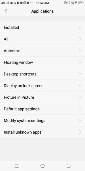Varsayılanlar da dahil olmak üzere tüm Uygulamalar görüntülenecektir | Uygulamaları SD Kart Android'e Taşıma