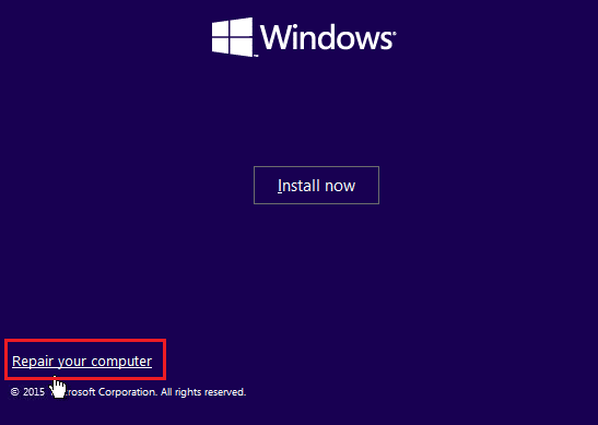 Windowsブートコンピュータを修復します