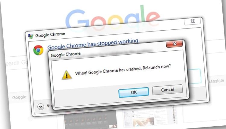 Google Chrome parou de funcionar
