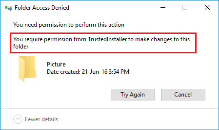 Windows10でTrustedInstallerによって保護されているファイルを削除する3つの方法