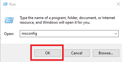 Digita msconfig e fai clic su OK per avviare Configurazione di sistema. 7 modi per correggere l'errore BSOD di iaStorA.sys su Windows 10