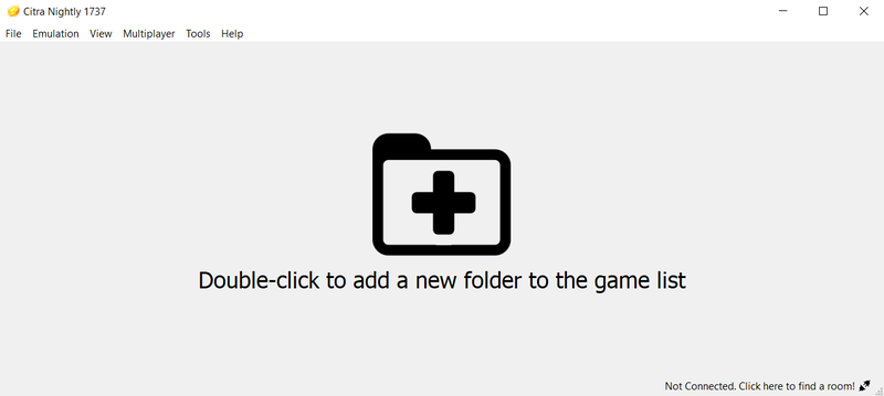 게임을 추가하려면 화면에 표시된 대로 두 번 클릭합니다. PC에서 3DS 게임을 플레이하는 방법