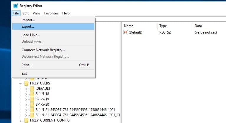 Sigurnosna kopija Windows registra