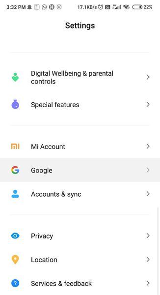 Eliminate u vostru Dispositivu Android Vechju O Inutilizatu Da Google