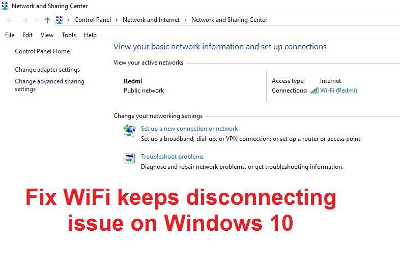 Fix WiFi stalno prekida vezu u Windows 10