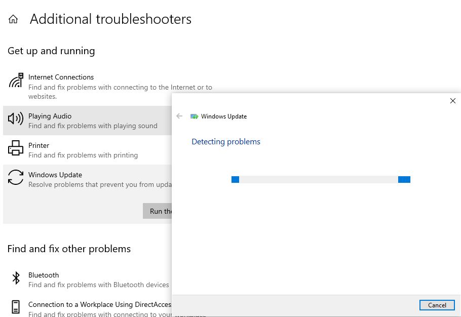 Probleemoplosser voor Windows-updates