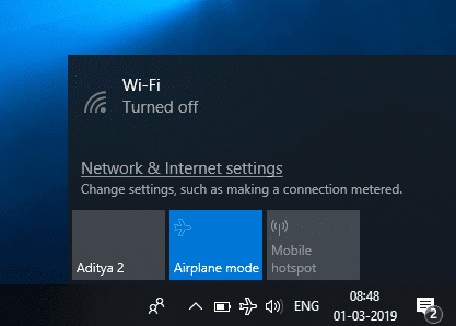Isključite svoj računar s interneta da biste uklonili zlonamjerni softver sa svog računala u Windows 10