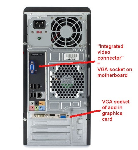 Porta VGA da placa gráfica