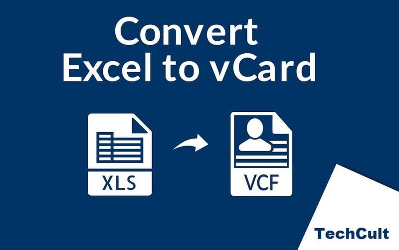 Excel（.xls）ファイルをvCard（.vcf）ファイルに変換する方法