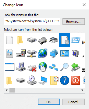 Sarakstā atlasiet ikonu un noklikšķiniet uz Labi. Kā beigt uzdevumu operētājsistēmā Windows 10