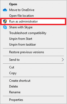 Process Explorerを右クリックし、[管理者として実行]をクリックします。 Windows10でタスクを終了する方法