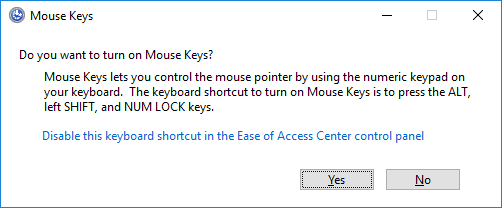 Windows10でマウスキーオプションを有効にする| Windowsでキーボードを使用して右クリック