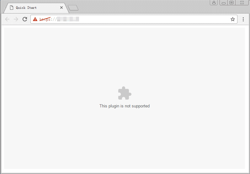 Fix This Plugin is not supported error in Chrome