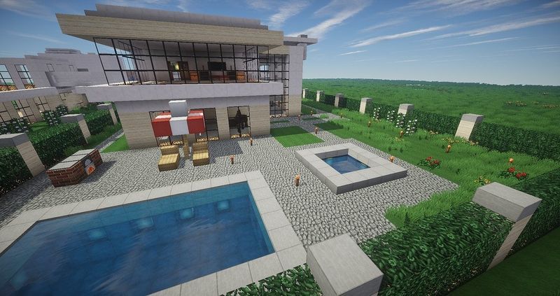 Dwupiętrowy mały i nowoczesny dom | Śliczne pomysły na dom Minecraft