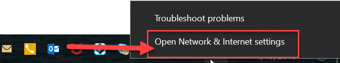 Klik Open Network and Sharing Center | dns_probe_finished_bad_config fout [OPGELOS]