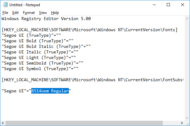 Změňte výchozí systémové písmo ve Windows 10