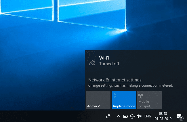Windows10で機内モードがオフにならない問題を修正| Netflixに接続できないというエラーを修正