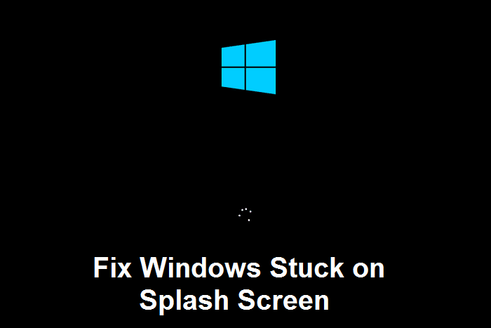 Maak Windows vas op Splash Screen