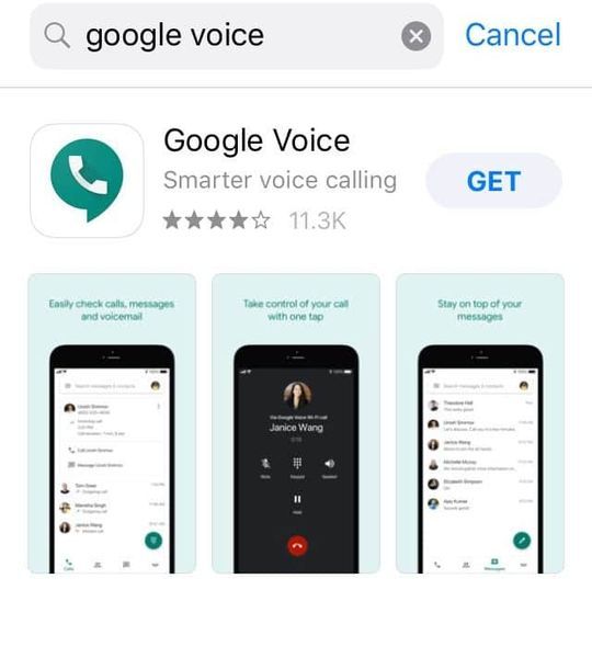 デバイスにGoogleVoiceアプリをインストールします