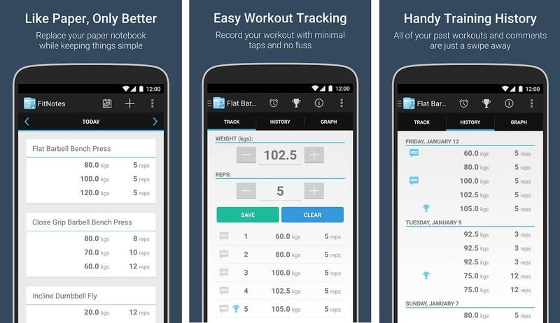 Fit poznámky- Tréningové záznamy | Najlepšie bezplatné aplikácie pre Android roku 2020