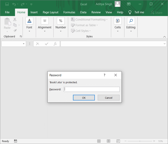 Como remover a senha do arquivo do Excel