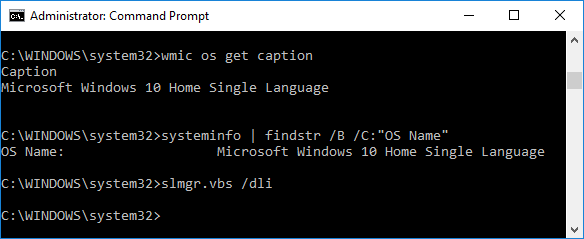 Ελέγξτε ποια έκδοση των Windows 10 έχετε στη Γραμμή εντολών | Ελέγξτε ποια έκδοση των Windows 10 έχετε