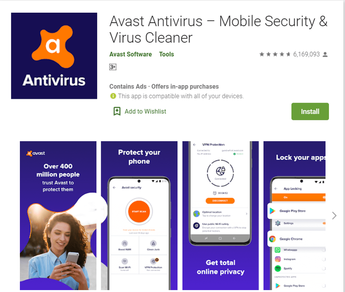 アバストアンチウイルス|最高のアドウェア除去アプリ
