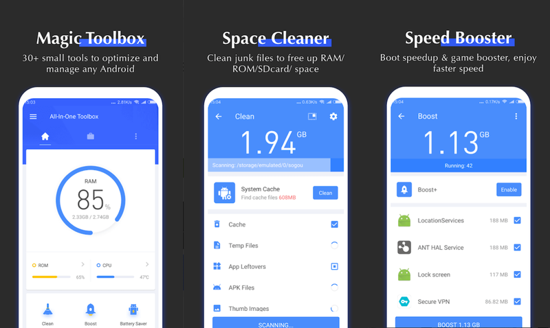 10 beste gratis schonere apps voor Android in 2020