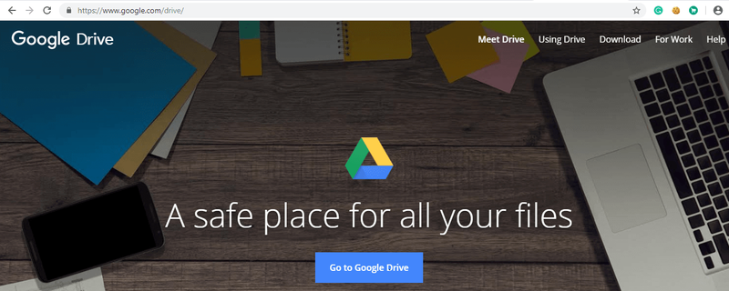 ເປີດ Google Drive ໂດຍໃຊ້ລິ້ງ