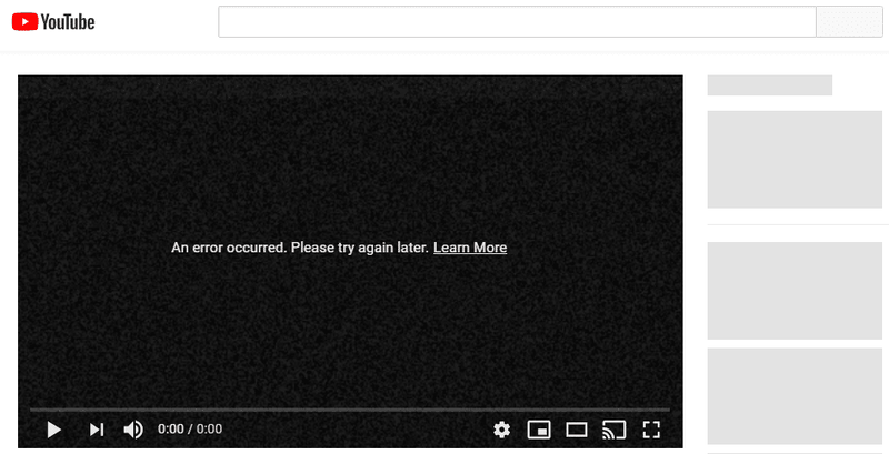 YouTube動画が読み込まれない問題を修正しました。