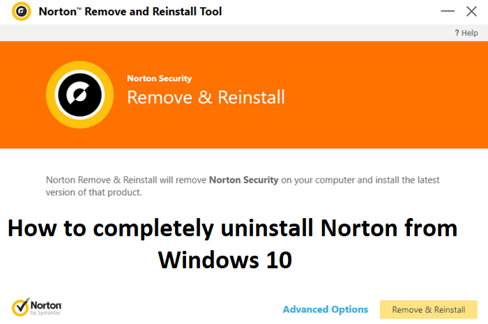 Norton volledig verwijderen uit Windows 10
