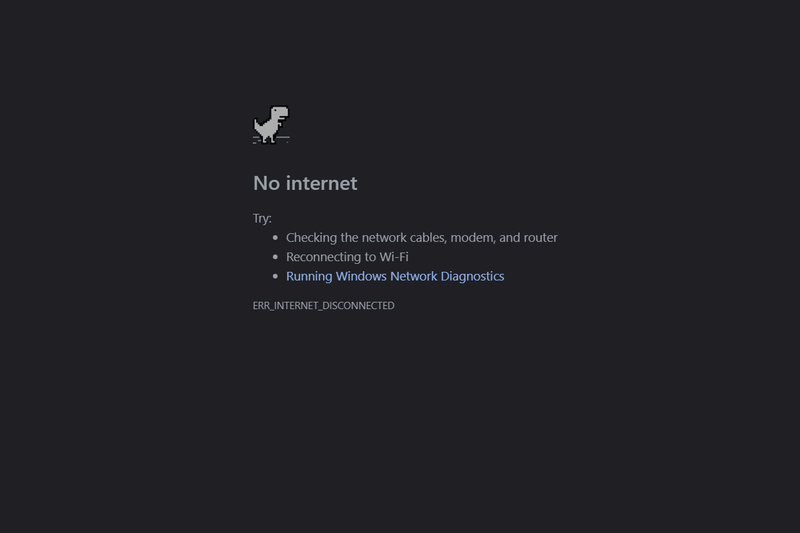 Corrigir o Chrome não se conectando à Internet