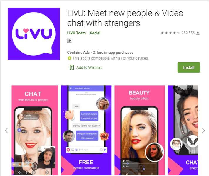 LivU |見知らぬ人とチャットするトップAndroidアプリ