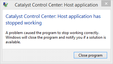 L'applicazione Fix Host hà cessatu di travaglià errore