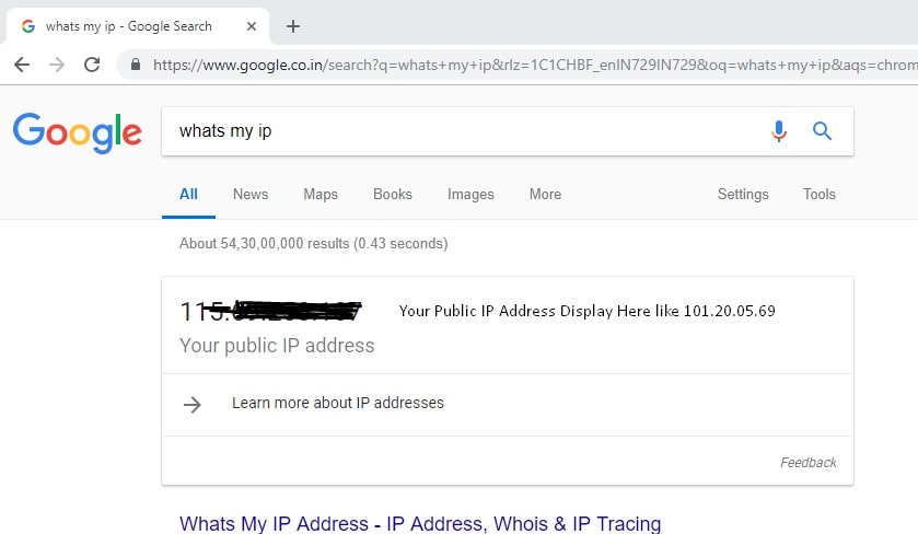 Sprawdź publiczny adres IP