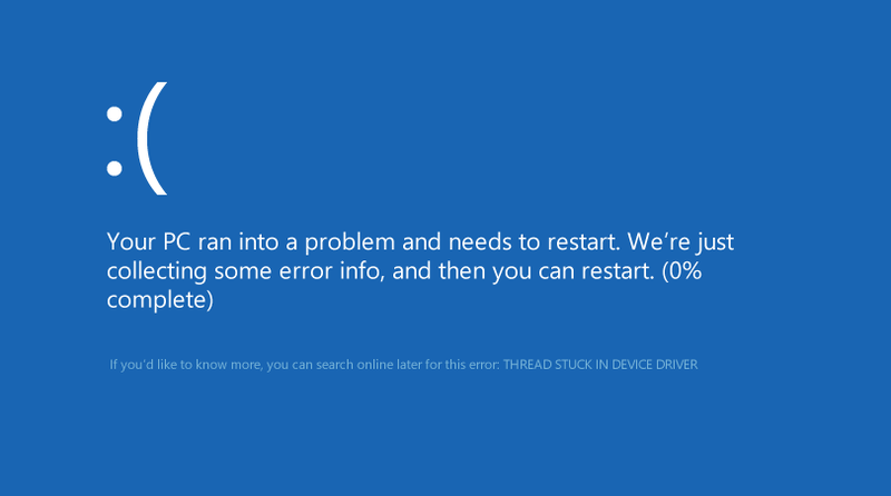 Fix Thread Stuck In Device Driver Windows 10